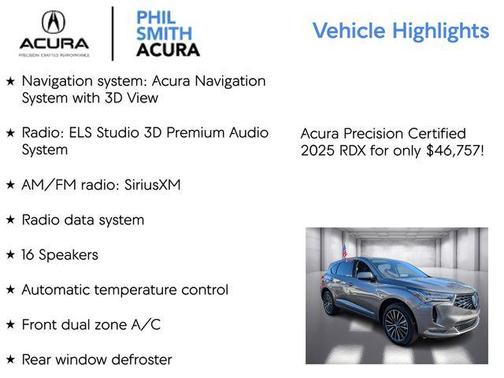 Nh-885 2025 Acura RDX Advance Package
