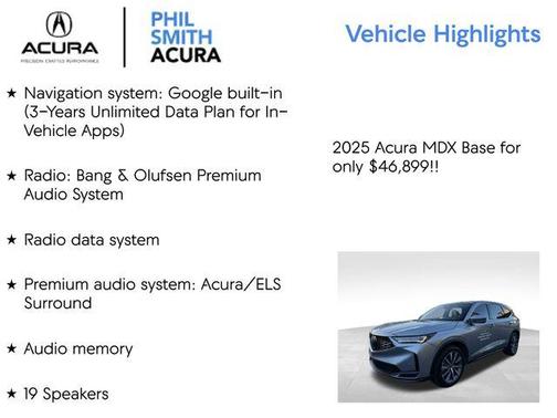 2025 Acura MDX Technology Package
