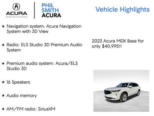 2023 Acura MDX Advance Package