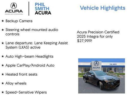 Majestic Black Pearl 2025 Acura Integra Base