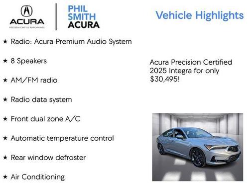 Lunar Silver Metallic 2025 Acura Integra A-SPEC