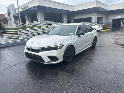 Platinum White Pearl 2024 Honda Civic Sport