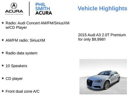 2015 Audi A3 2.0T Premium