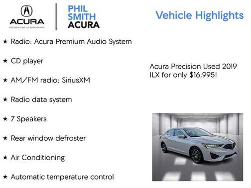 2019 Acura ILX Premium Package