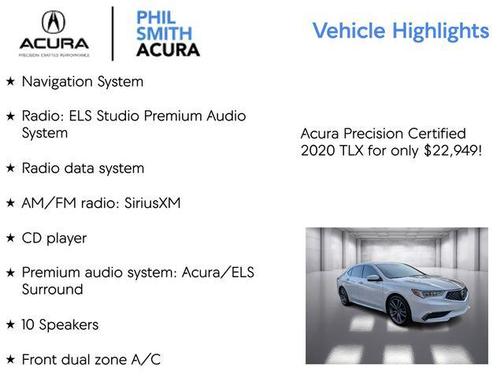 2020 Acura TLX Technology