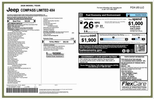 2026 Jeep Compass Limited