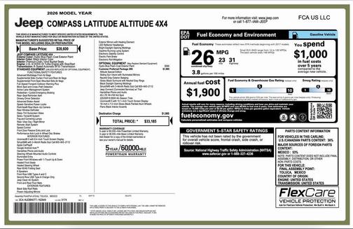 2026 Jeep Compass Latitude