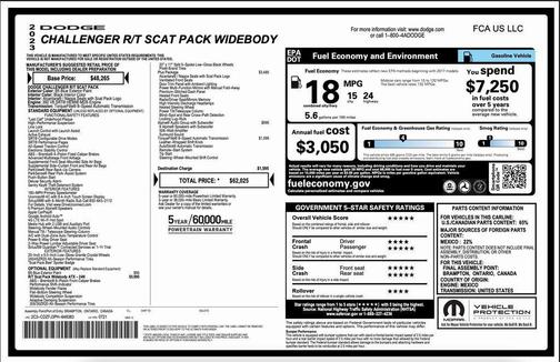 2023 Dodge Challenger R/T Scat Pack Widebody