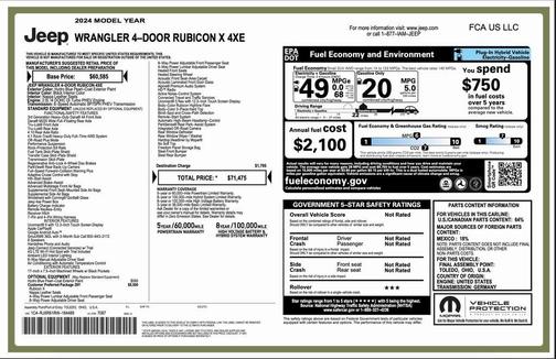 2024 Jeep Wrangler 4xe Rubicon X