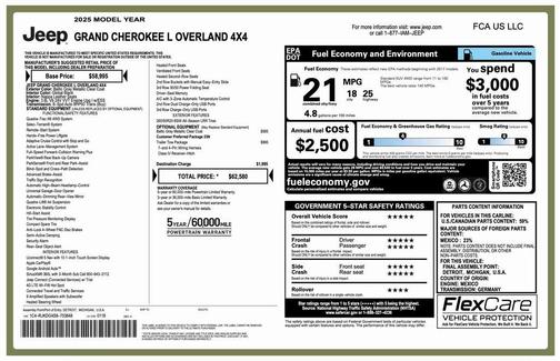 2025 Jeep Grand Cherokee L Overland