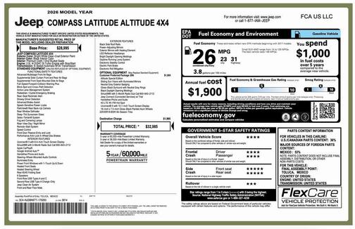 2026 Jeep Compass Latitude