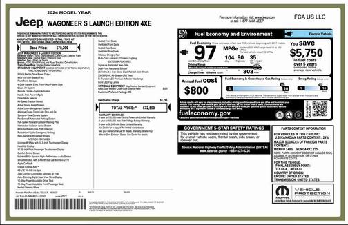 2024 Jeep Wagoneer S Launch Edition