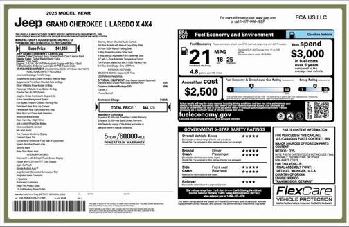 2025 Jeep Grand Cherokee L Laredo