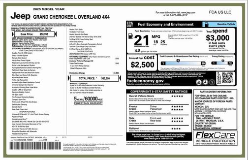 2025 Jeep Grand Cherokee L Overland