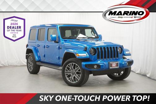Hydro Blue Pearlcoat 2023 Jeep Wrangler 4xe Sahara High Altitude