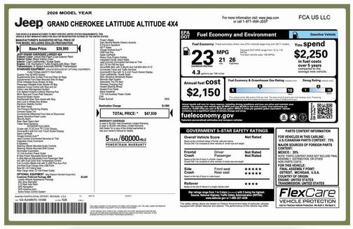 2026 Jeep Grand Cherokee Altitude