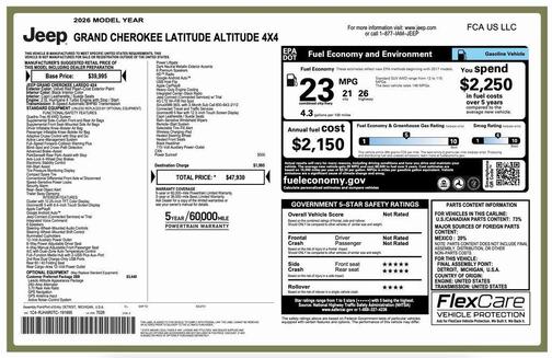 2026 Jeep Grand Cherokee Altitude