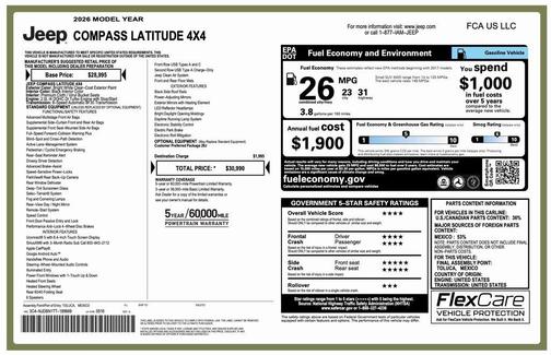 2026 Jeep Compass Latitude
