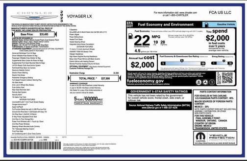 2023 Chrysler Voyager LX