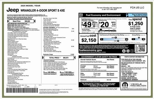 2025 Jeep Wrangler 4xe Sport S