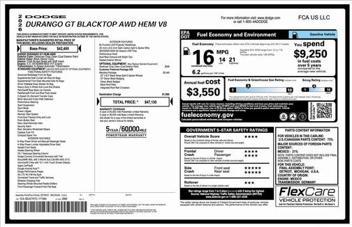 2026 Dodge Durango GT HEMI V8 AWD