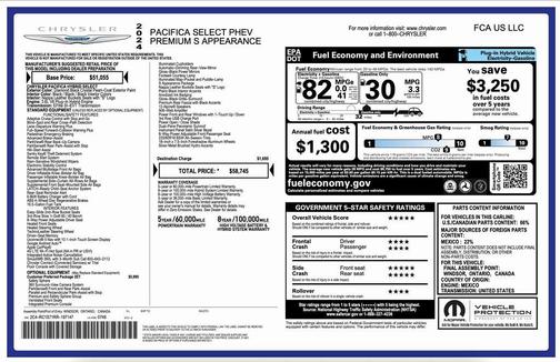 2024 Chrysler Pacifica Hybrid Premium S Appearance Pkg