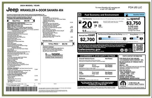 2024 Jeep Wrangler 4-Door Sahara 4x4