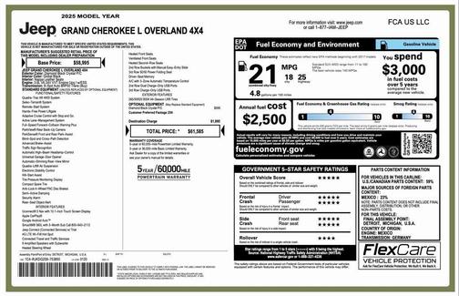 2025 Jeep Grand Cherokee L Overland