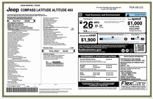 2026 Jeep Compass Latitude