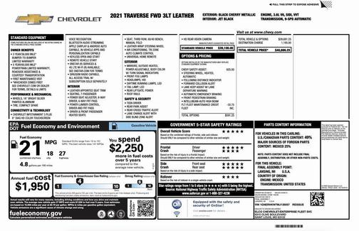 2021 Chevrolet Traverse LT Leather