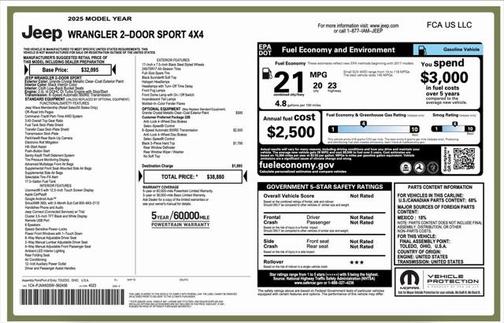 2025 Jeep Wrangler Sport