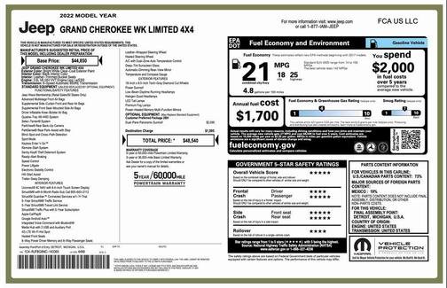 2022 Jeep Grand Cherokee Limited