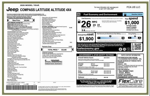 2026 Jeep Compass Latitude