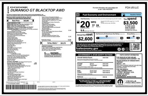 Destroyer Gray Clearcoat 2025 Dodge Durango GT Plus