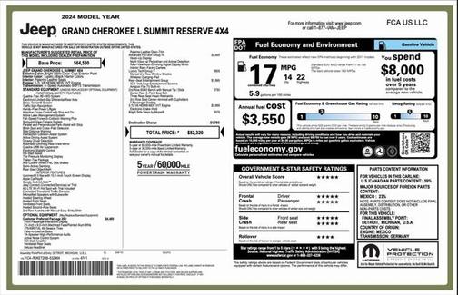 2024 Jeep Grand Cherokee L Summit Reserve