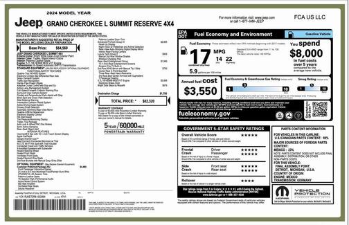 2024 Jeep Grand Cherokee L Summit Reserve