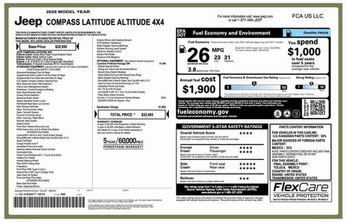 2026 Jeep Compass Latitude