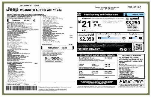 2026 Jeep Wrangler Willys