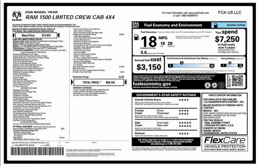 2026 RAM 1500 Limited
