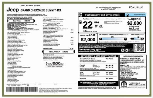 2023 Jeep Grand Cherokee Summit