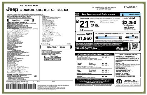 2021 Jeep Grand Cherokee High Altitude