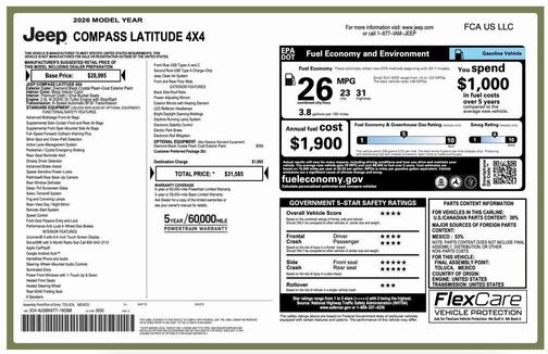 2026 Jeep Compass Latitude