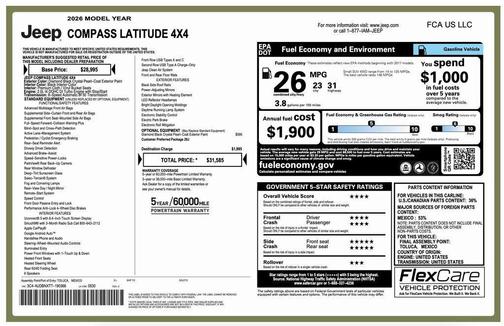 2026 Jeep Compass Latitude
