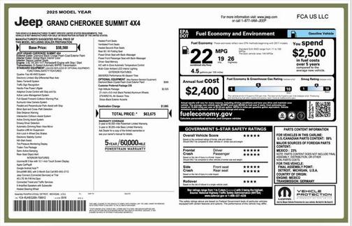 2025 Jeep Grand Cherokee Summit