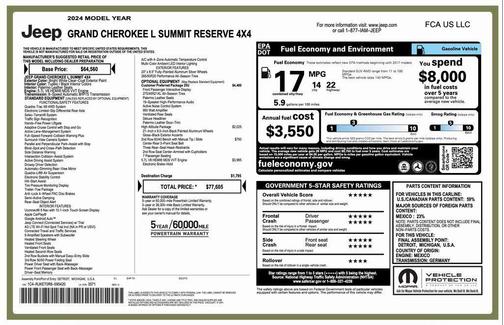 2024 Jeep Grand Cherokee L Summit Reserve