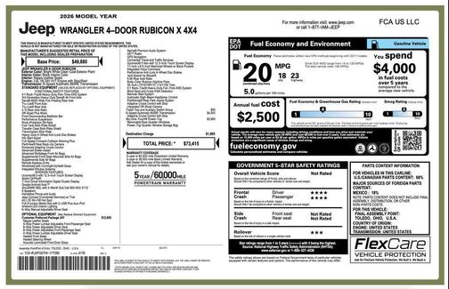 2026 Jeep Wrangler Rubicon