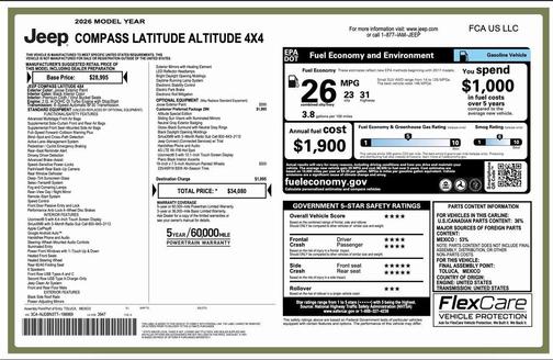 2026 Jeep Compass Latitude