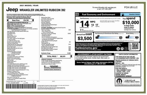 2021 Jeep Wrangler Unlimited Rubicon 392