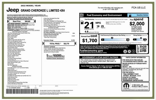 2022 Jeep Grand Cherokee L Limited