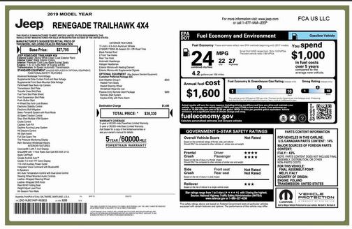 2019 Jeep Renegade Trailhawk